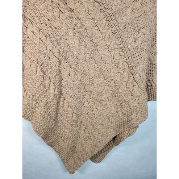 Aran Crafts Poncho Sweater Womens Small Medium Knit 100% Merino Wool Ireland - Picture 8 of 11